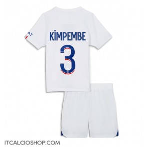 Paris Saint-Germain Presnel Kimpembe #3 Seconda Maglia Bambino 2023-24 Manica Corta (+ Pantaloni corti)